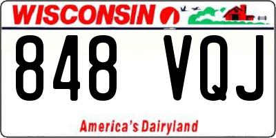 WI license plate 848VQJ
