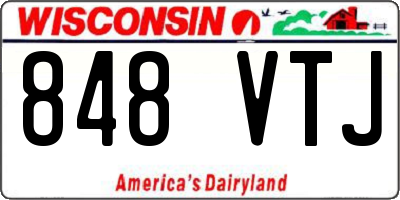 WI license plate 848VTJ