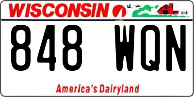 WI license plate 848WQN