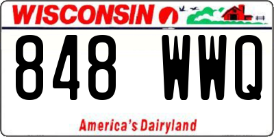 WI license plate 848WWQ