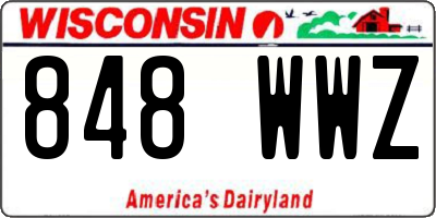 WI license plate 848WWZ