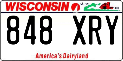 WI license plate 848XRY