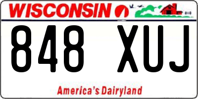 WI license plate 848XUJ
