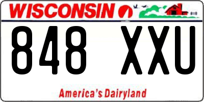 WI license plate 848XXU