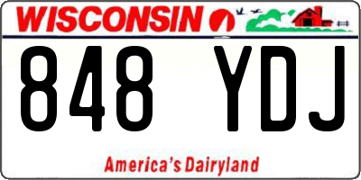 WI license plate 848YDJ