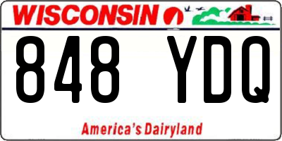 WI license plate 848YDQ
