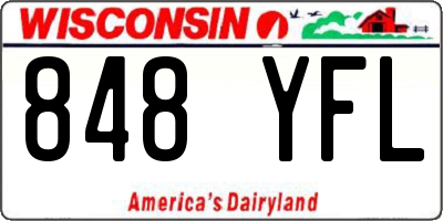 WI license plate 848YFL
