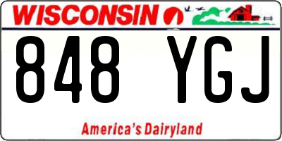 WI license plate 848YGJ