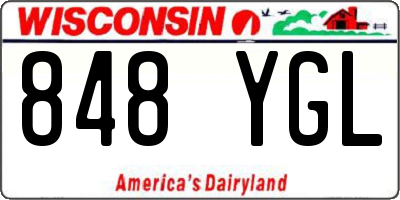 WI license plate 848YGL