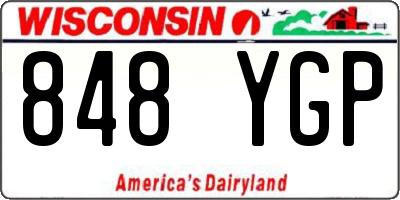 WI license plate 848YGP