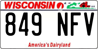 WI license plate 849NFV