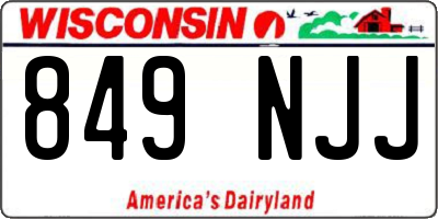 WI license plate 849NJJ