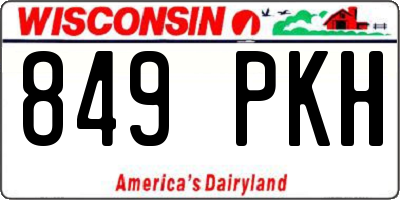 WI license plate 849PKH