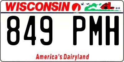 WI license plate 849PMH