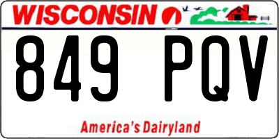 WI license plate 849PQV