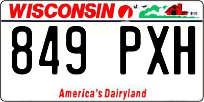 WI license plate 849PXH