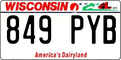 WI license plate 849PYB