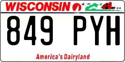 WI license plate 849PYH