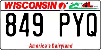 WI license plate 849PYQ