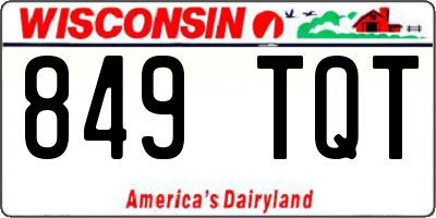 WI license plate 849TQT