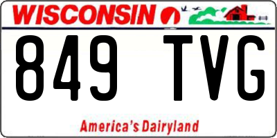 WI license plate 849TVG