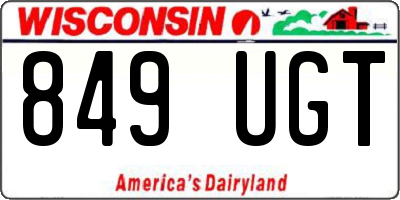 WI license plate 849UGT