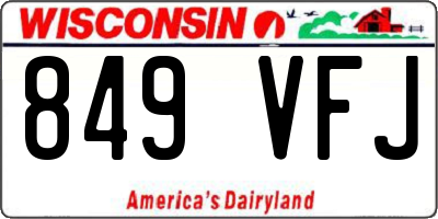 WI license plate 849VFJ