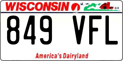 WI license plate 849VFL
