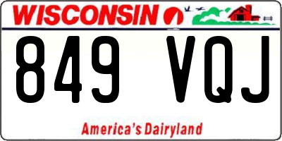 WI license plate 849VQJ