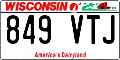 WI license plate 849VTJ