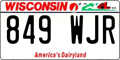 WI license plate 849WJR