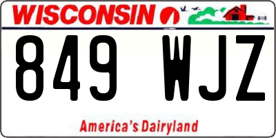 WI license plate 849WJZ