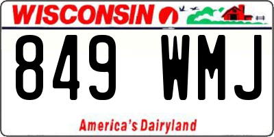 WI license plate 849WMJ