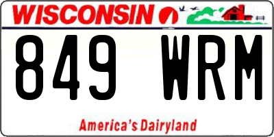 WI license plate 849WRM