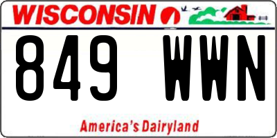 WI license plate 849WWN