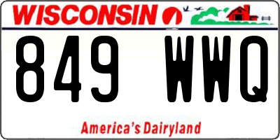 WI license plate 849WWQ