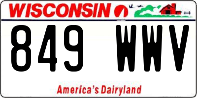 WI license plate 849WWV