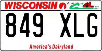 WI license plate 849XLG