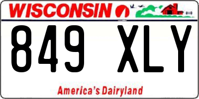 WI license plate 849XLY