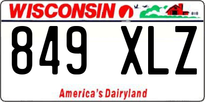 WI license plate 849XLZ
