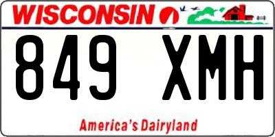 WI license plate 849XMH
