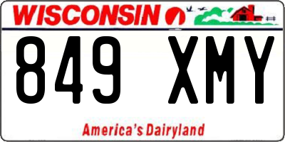 WI license plate 849XMY
