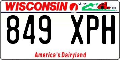 WI license plate 849XPH