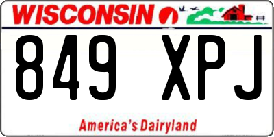 WI license plate 849XPJ
