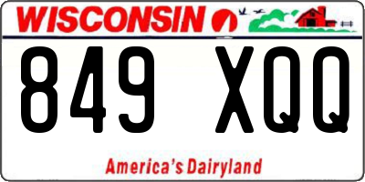WI license plate 849XQQ