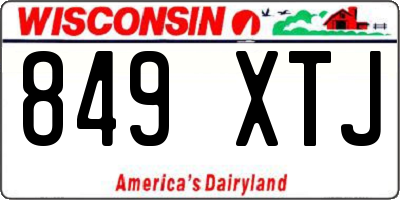 WI license plate 849XTJ