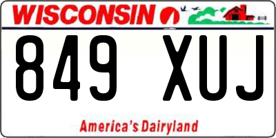 WI license plate 849XUJ