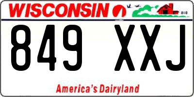 WI license plate 849XXJ