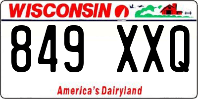 WI license plate 849XXQ