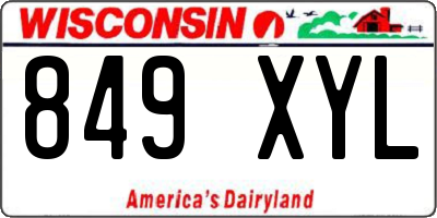 WI license plate 849XYL